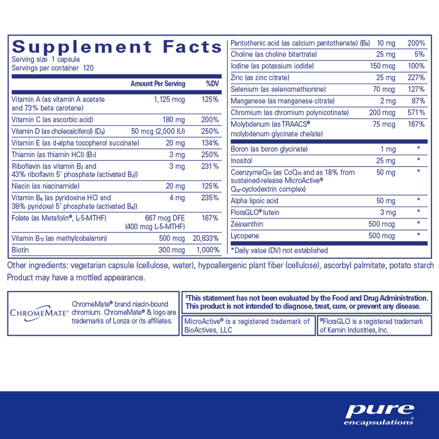 O.N.E. Multivitamin 120 capsules