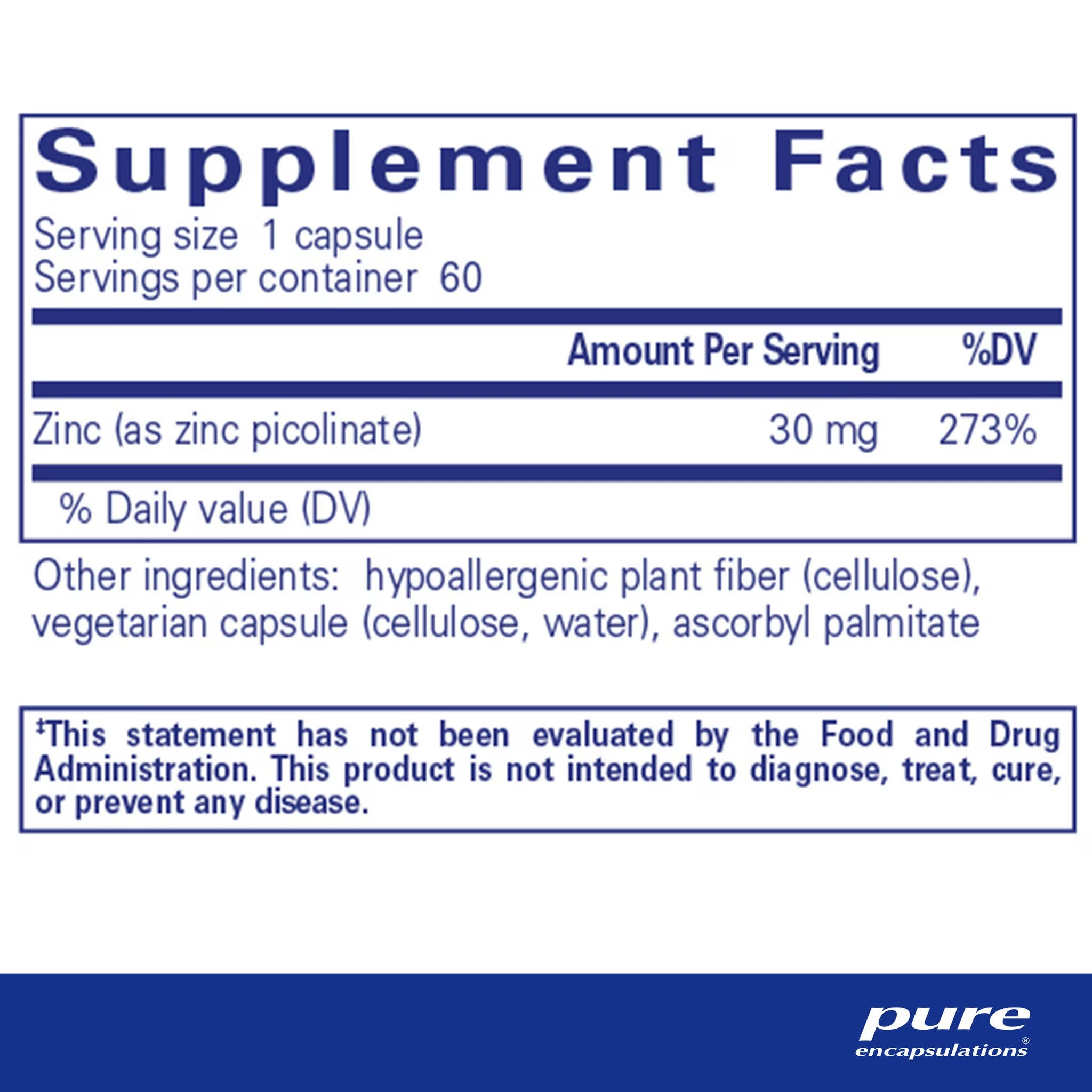 Zinc 30 (60 capsules)